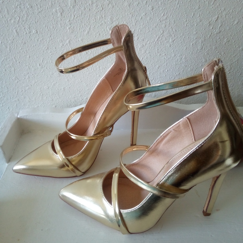 Gold heels